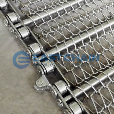 Chain Conveyor Belt With Support Roller