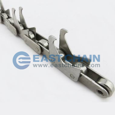 Special Stainless Steel Roller Chain With Hook Type Attachment
