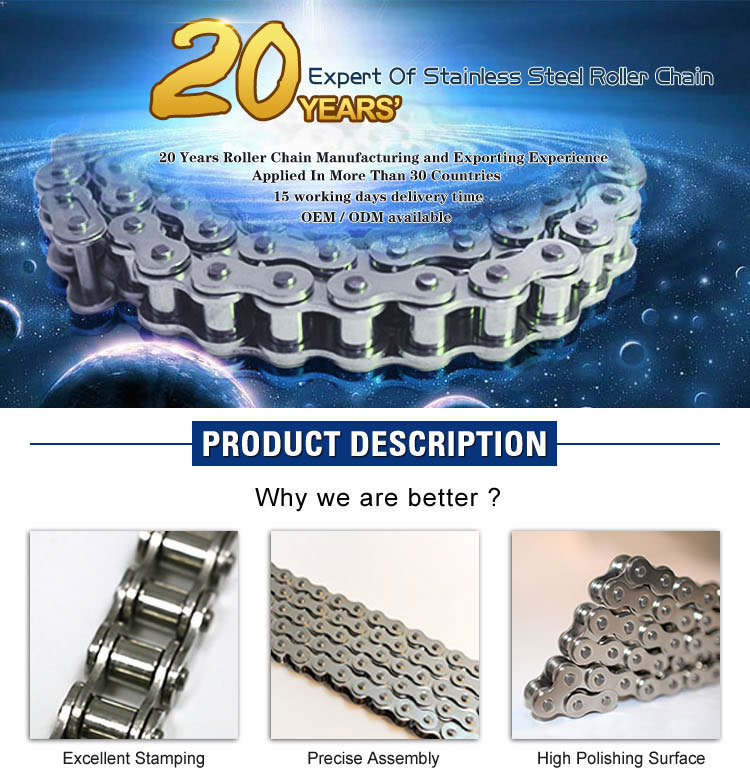 Better supplier of stainless steel roller chain
